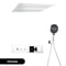 Gunmetal Brass Ceiling Shower System With LED Temperature Display DualMode Rainfall Waterfall 6