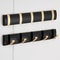 Matte Black Gold Folding Adhesive Wall Hooks No Drill Towel Robe Holder 0
