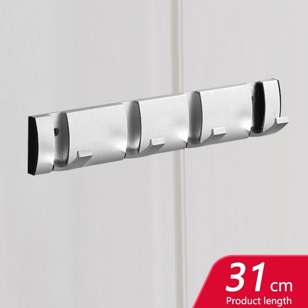 Matte Black Gold Folding Adhesive Wall Hooks No Drill Towel Robe Holder 9