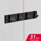 Matte Black Gold Folding Adhesive Wall Hooks No Drill Towel Robe Holder 11