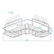 Premium Stainless Steel Corner Shower Caddy Bathroom Storage Rack Durable WallMounted Triangular 4