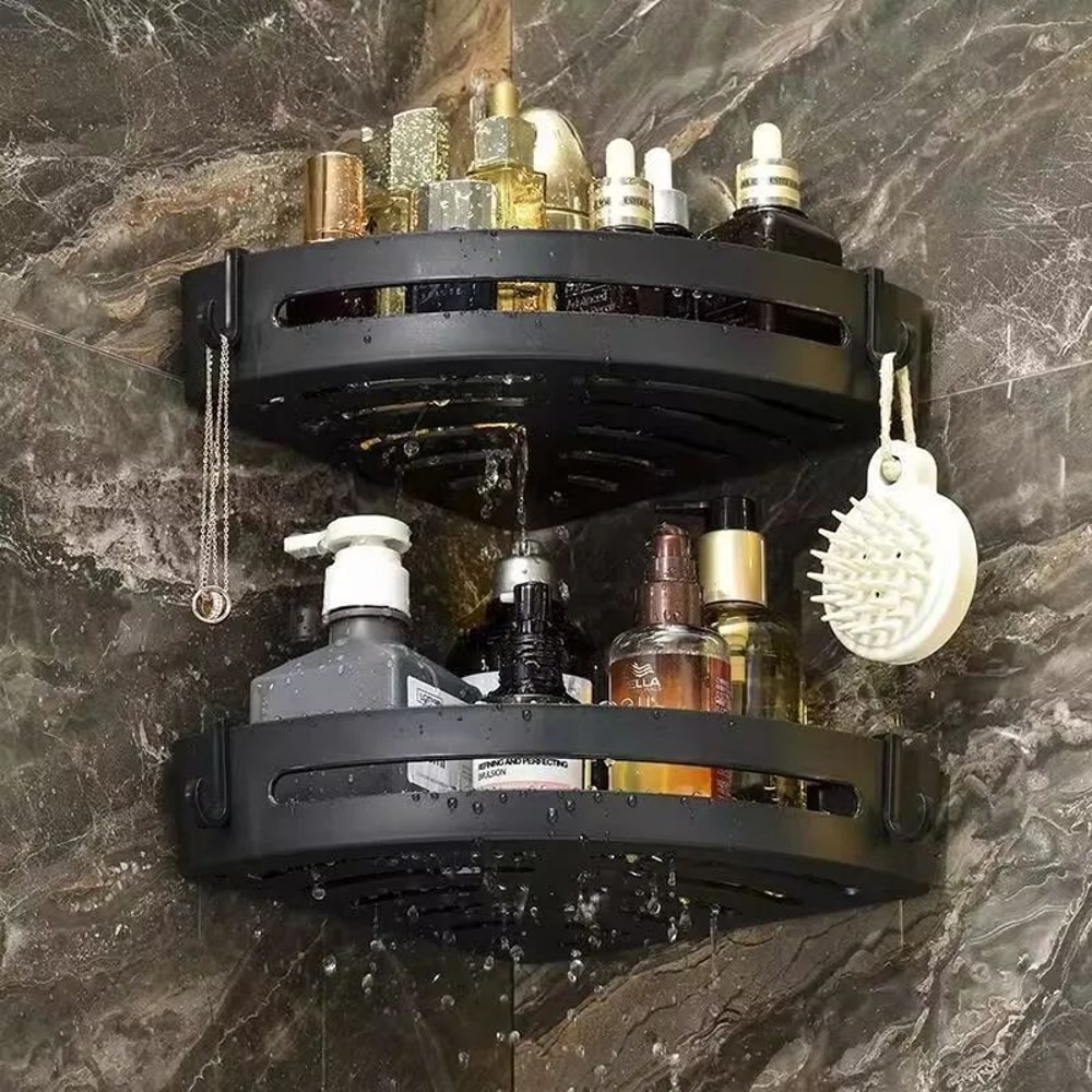 NoDrill Shower Shelf Set 13 PCS Strong Adhesive Shower Caddy Waterproof Bathroom Organizer Wall M 3