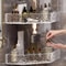 Glacier Clear Wall Mount Corner Shelf Modern Bathroom Shower Organizer With Strong Adhesive Hold 2