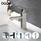 Matte Black Bathroom Sink Faucet Modern Single Handle Hot Cold Mixer Tap 0