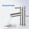 Matte Black Bathroom Sink Faucet Modern Single Handle Hot Cold Mixer Tap 7