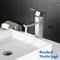 Matte Black Bathroom Sink Faucet Modern Single Handle Hot Cold Mixer Tap 9