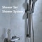 Modern Grey PianoKey Digital Display Shower System 2Way Wall Mounted Shower Set With Tub Spout 3