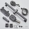 Modern Grey PianoKey Digital Display Shower System 2Way Wall Mounted Shower Set With Tub Spout 4