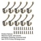 Vintage Bronze Heavy Duty Coat Hooks Set 1020 Pack WallMounted Double Prong Hooks With Screws 4