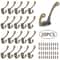 Vintage Bronze Heavy Duty Coat Hooks Set 1020 Pack WallMounted Double Prong Hooks With Screws 7