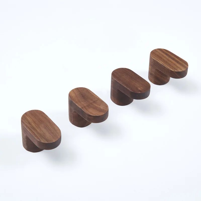 Natural Wood Wall Hook Rack Wall Mounted Coat Rack Key Holder For Entryway Bathroom And Bedroom 0