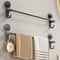 AquaHold Telescopic Suction Cup Towel Rack No Drill Wall Mounted Towel Bar 2