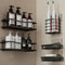 AquaHold DrillFree Bathroom Shelf Organizer WallMounted Shower Caddy With Soap Holder 1