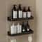 AquaHold DrillFree Bathroom Shelf Organizer WallMounted Shower Caddy With Soap Holder 2