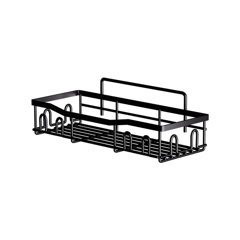 AquaHold DrillFree Bathroom Shelf Organizer WallMounted Shower Caddy With Soap Holder 4