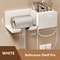 WallMounted Hair Dryer Holder Bathroom Hair Tool Organizer Shelf 10