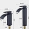 Matte Black Waterfall Bathroom Faucet Stainless Steel Hot Cold SingleHandle Basin Mixer 1
