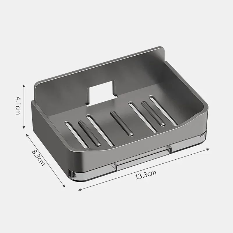 AquaLift Wall Mounted Soap Holder Self Draining Bathroom Soap Organizer 3