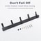 Modern Black Aluminum Wall Hook Rack SpaceSaving Towel Coat Holder For Bathroom And Entryway 1