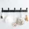 Modern Black Aluminum Wall Hook Rack SpaceSaving Towel Coat Holder For Bathroom And Entryway 3
