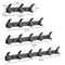 Modern Black Aluminum Wall Hook Rack SpaceSaving Towel Coat Holder For Bathroom And Entryway 5