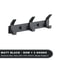 Modern Black Aluminum Wall Hook Rack SpaceSaving Towel Coat Holder For Bathroom And Entryway 6