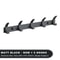 Modern Black Aluminum Wall Hook Rack SpaceSaving Towel Coat Holder For Bathroom And Entryway 8