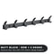 Modern Black Aluminum Wall Hook Rack SpaceSaving Towel Coat Holder For Bathroom And Entryway 9