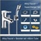 Premium Modern Basin Tap Bathroom Sink Faucet With Single Hole Faucet Design Multifunction Shower 4