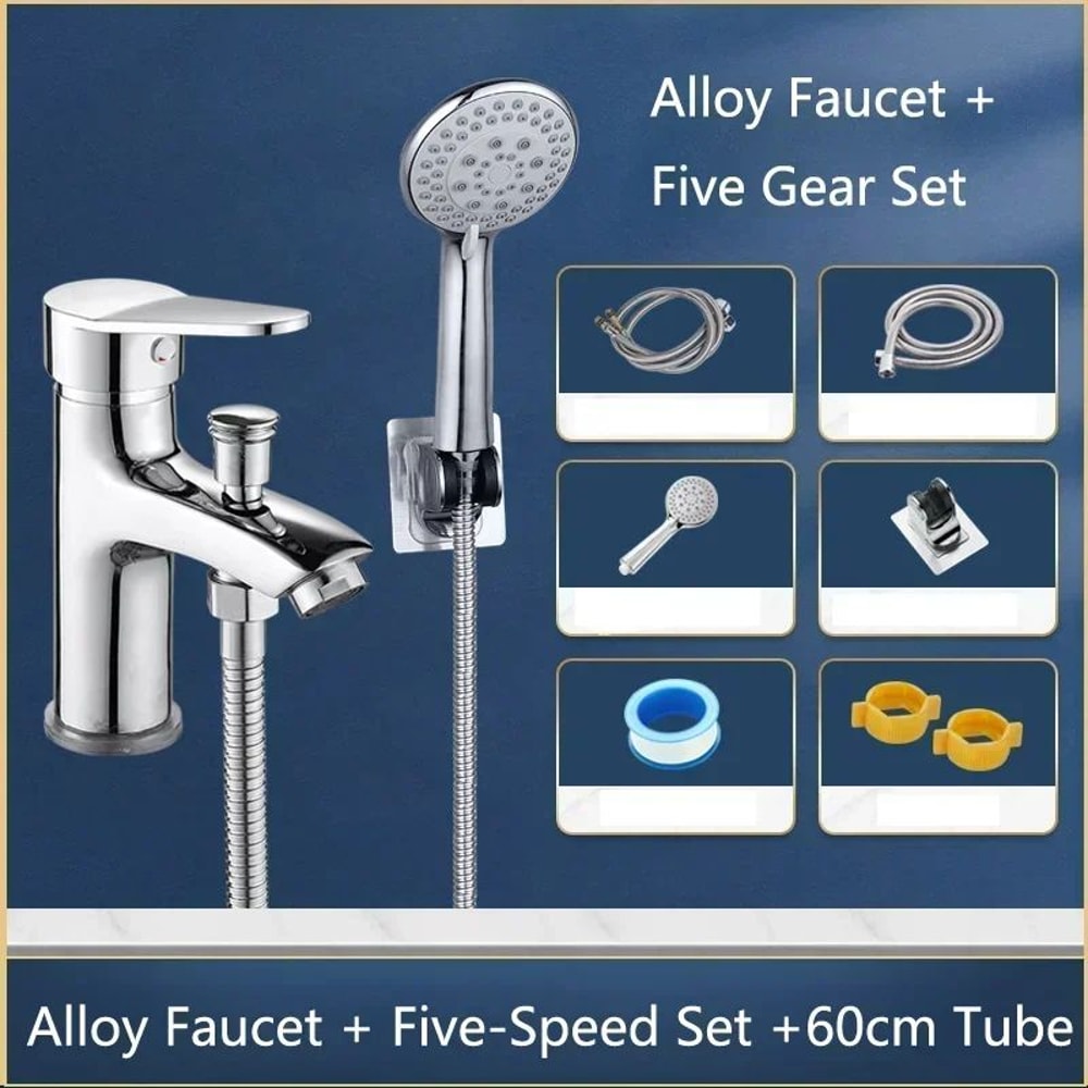 Premium Modern Basin Tap Bathroom Sink Faucet With Single Hole Faucet Design Multifunction Shower 7