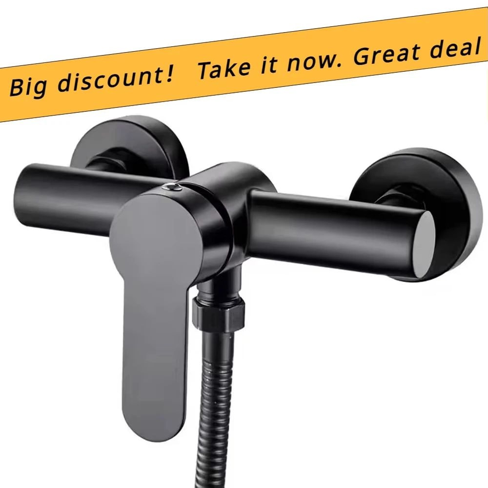 Premium Stainless Steel Shower Faucet Wall Mounted Mixer With Hot Cold Control 1