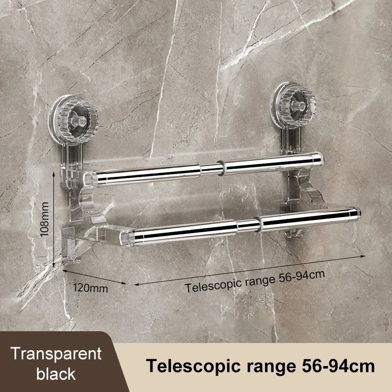 FlexiGrip No Drill Towel Rack Retractable Suction Cup Towel Bar For Bathroom Kitchen 9