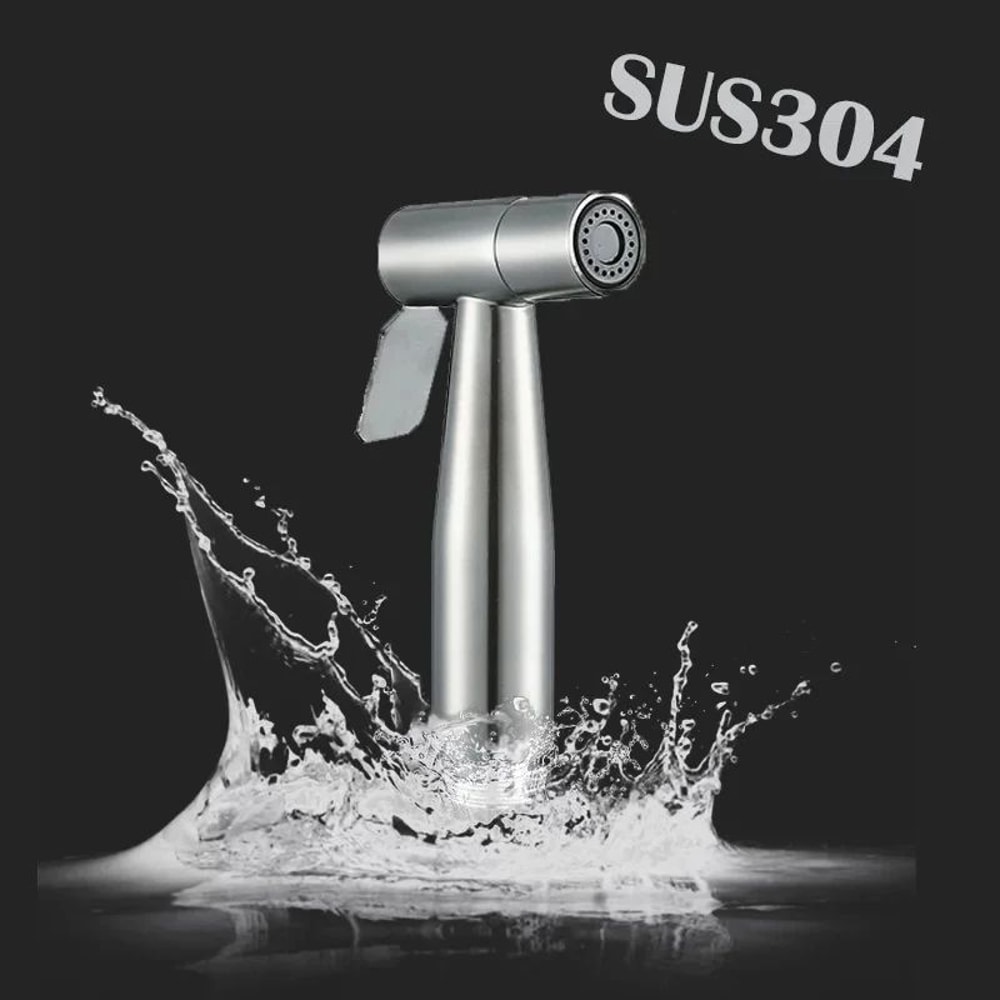 Portable Stainless Steel Bidet Sprayer Handheld Toilet Spray Gun For Hygienic Bathroom Outdoor Cl 0