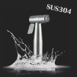 portable stainless steel bidet sprayer – handheld toilet spray gun for hygienic bathroom & outdoor cleaning