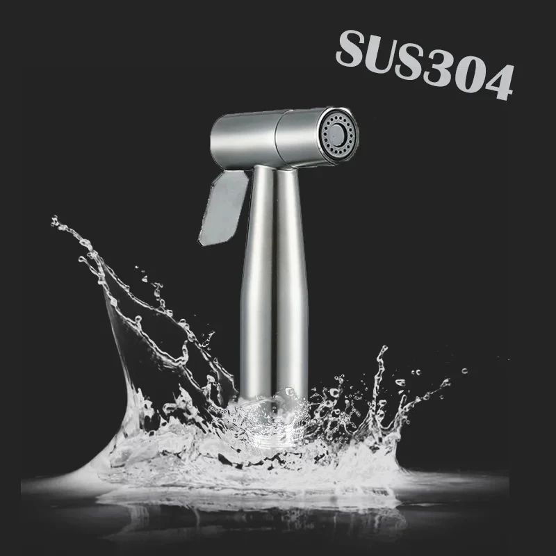 Portable Stainless Steel Bidet Sprayer Handheld Toilet Spray Gun For Hygienic Bathroom Outdoor Cl 0