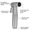 Portable Stainless Steel Bidet Sprayer Handheld Toilet Spray Gun For Hygienic Bathroom Outdoor Cl 4