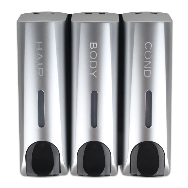 Wall Mount Soap Dispenser Single Double Triple 350ml Shower Organizer 16