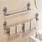 FlexiGrip Suction Cup Towel Bar NoDrill Retractable Bathroom Kitchen Wall Rack 2