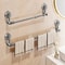 FlexiGrip Suction Cup Towel Bar NoDrill Retractable Bathroom Kitchen Wall Rack 2