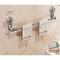 FlexiGrip Suction Cup Towel Bar NoDrill Retractable Bathroom Kitchen Wall Rack 7