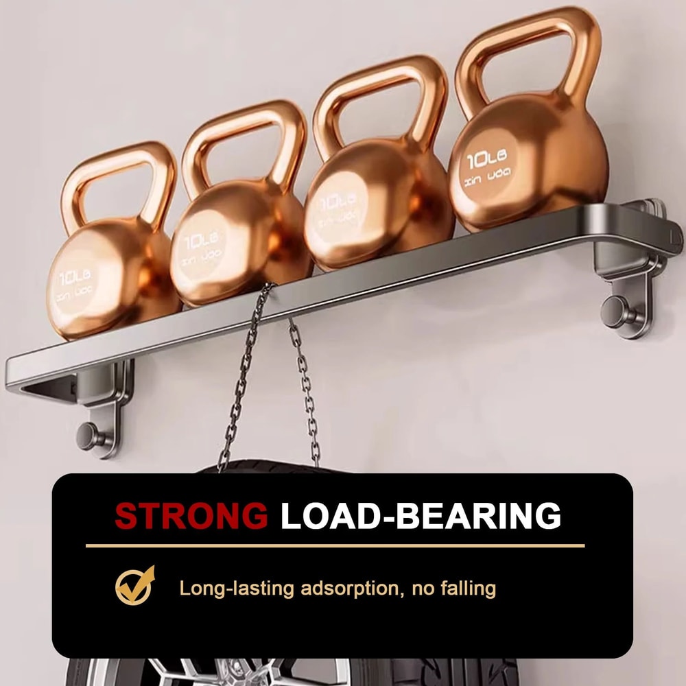 FlexHold Suction Cup Towel Rack No Drill Folding Wall Mounted Towel Holder 4