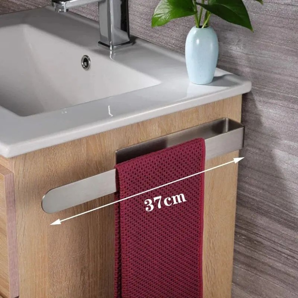 AquaGrip Self Adhesive Towel Rack No Drill Wall Mounted Towel Holder For Bathroom Kitchen 9