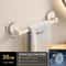 Suction Cup Towel Rack Wall Mount No Drill Double Bar Bathroom Organizer 304050cm 12