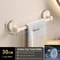 Suction Cup Towel Rack Wall Mount No Drill Double Bar Bathroom Organizer 304050cm 12