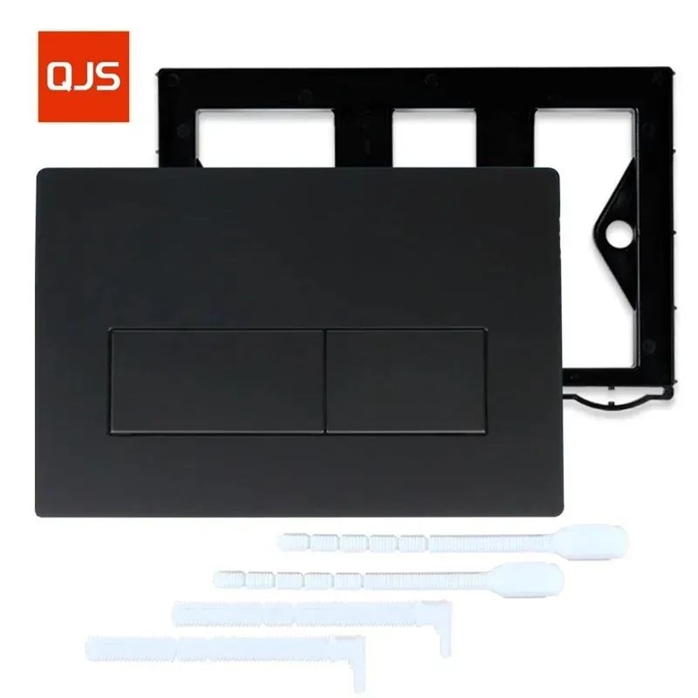 Matte Black Dual Flush Toilet Plate With Lever Frame For Geberit Sigma Systems 7