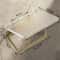 Luxury Gold Toilet Paper Holder With Shelf No Drill Wall Mounted Bathroom Organizer 0
