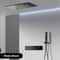 Luxury Thermostatic LED Shower System With Ceiling Waterfall 3 Spray Modes 7