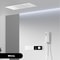 Luxury Thermostatic LED Shower System With Ceiling Waterfall 3 Spray Modes 8