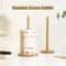 Beech Wood Paper Towel Holder Countertop Stand With NonSlip Base 2