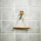 Rustic Wooden Triangle Toilet Paper Holder NailFree Wall Mounted Bathroom Shelf 7